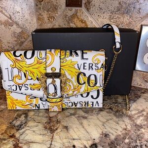 Versace White and Yellow Women's Bag